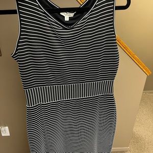 Black and white bodycon dress